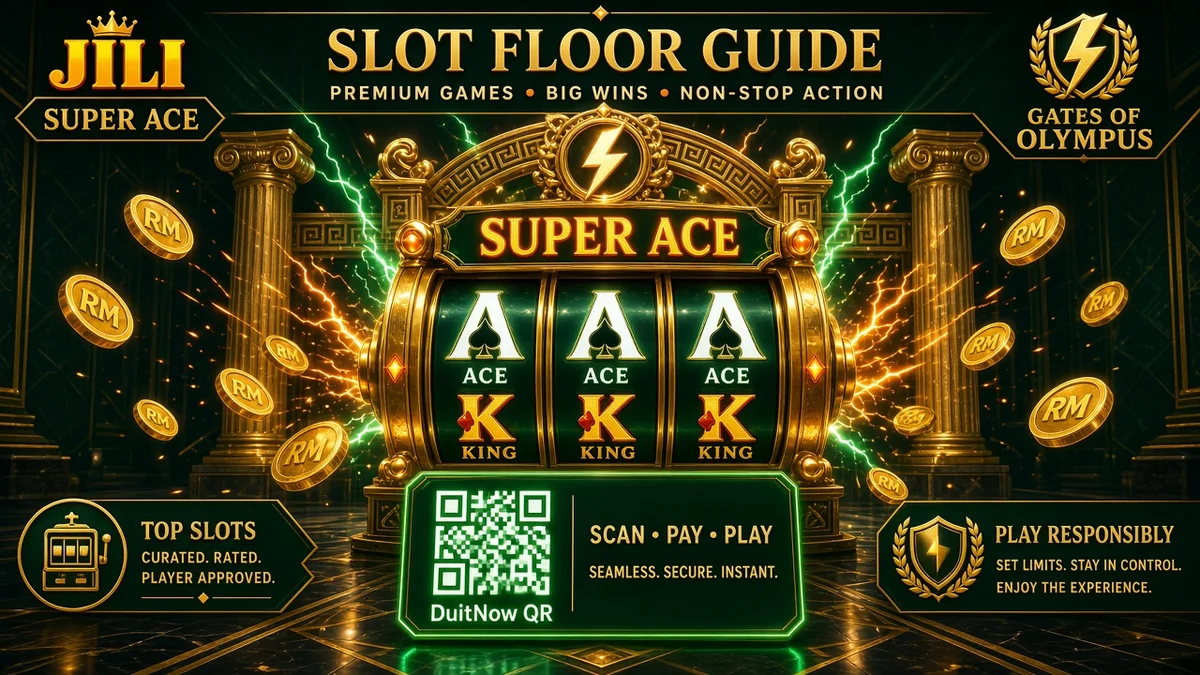 711Cuci slot floor guide featuring JILI Super Ace, Pragmatic Gates of Olympus, and DuitNow QR payouts