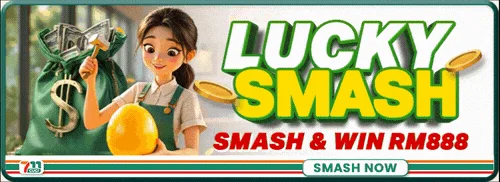 711Cuci Lucky Smash mini game banner